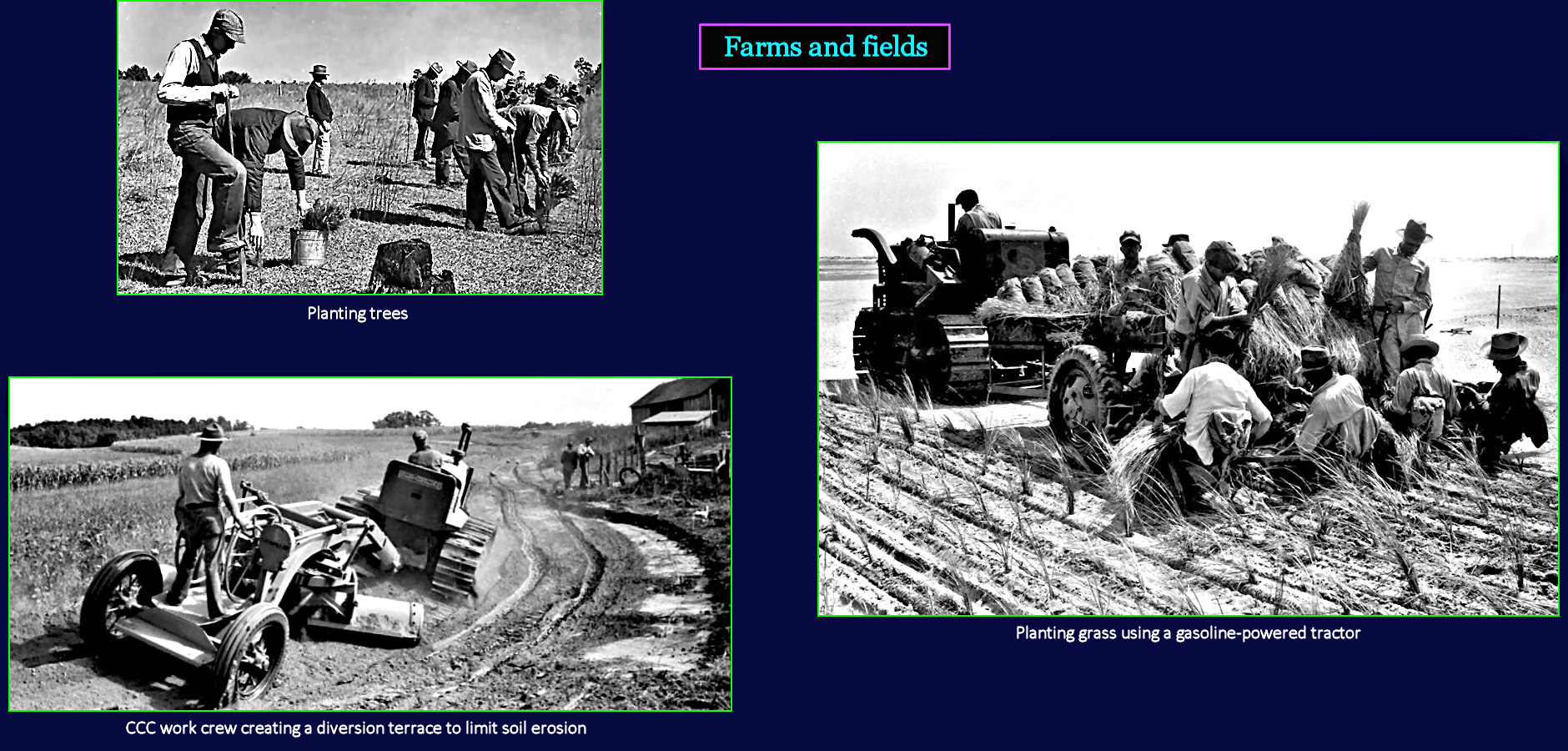 CCC land conservation, 1930s